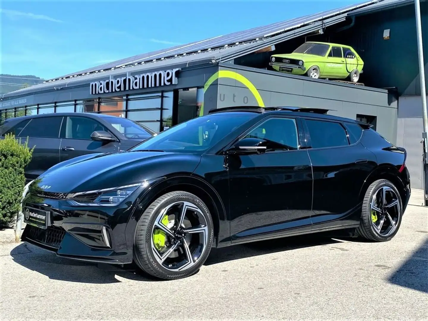 Kia EV6 AWD GT-Upgrade*VOLL*HUD*ACC*360*PANO*AHK* Schwarz - 1