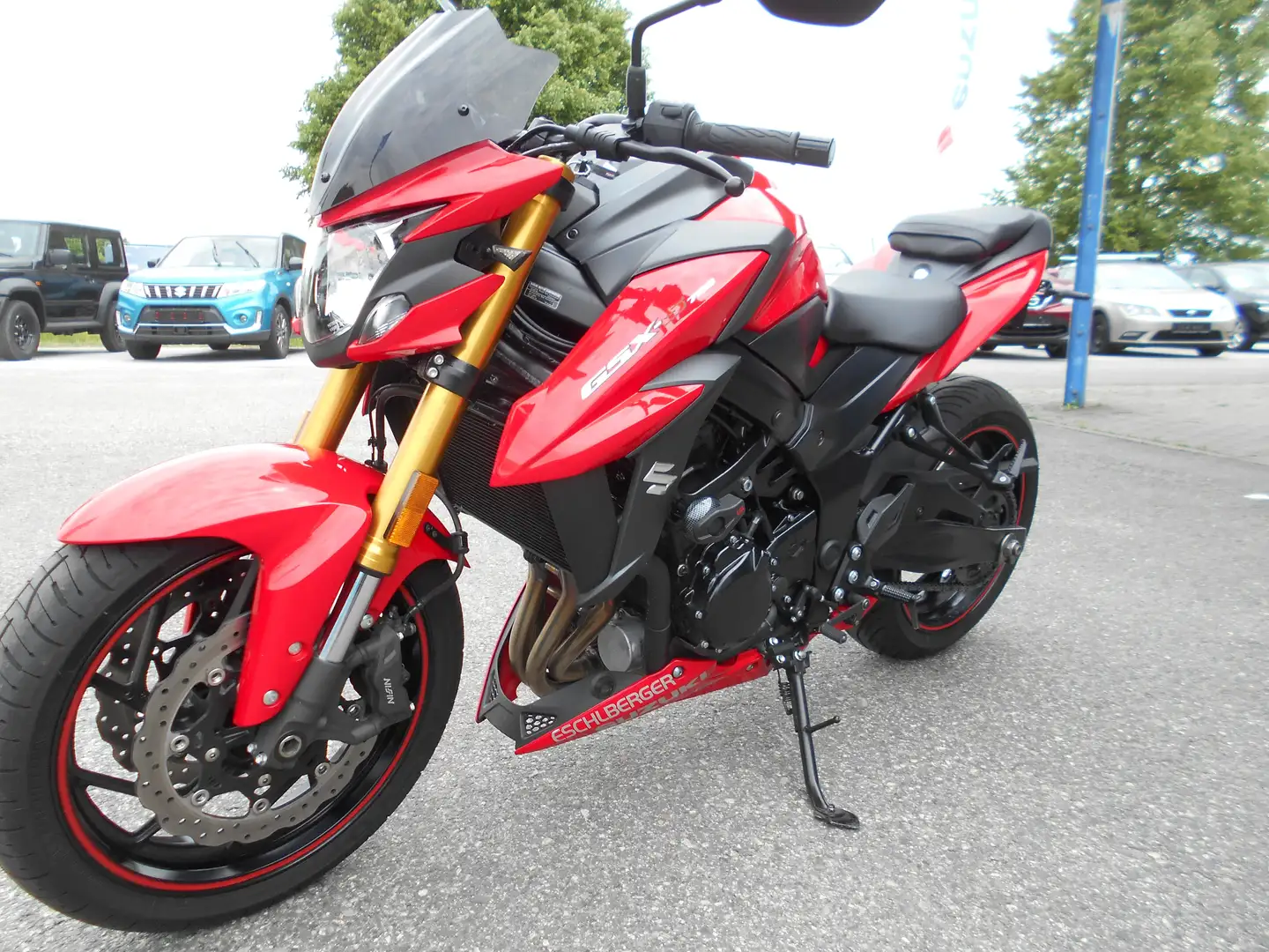 Suzuki GSX-S 750 Tiefer auch für kl. Leute "Sportauspuff"uvm Rood - 2