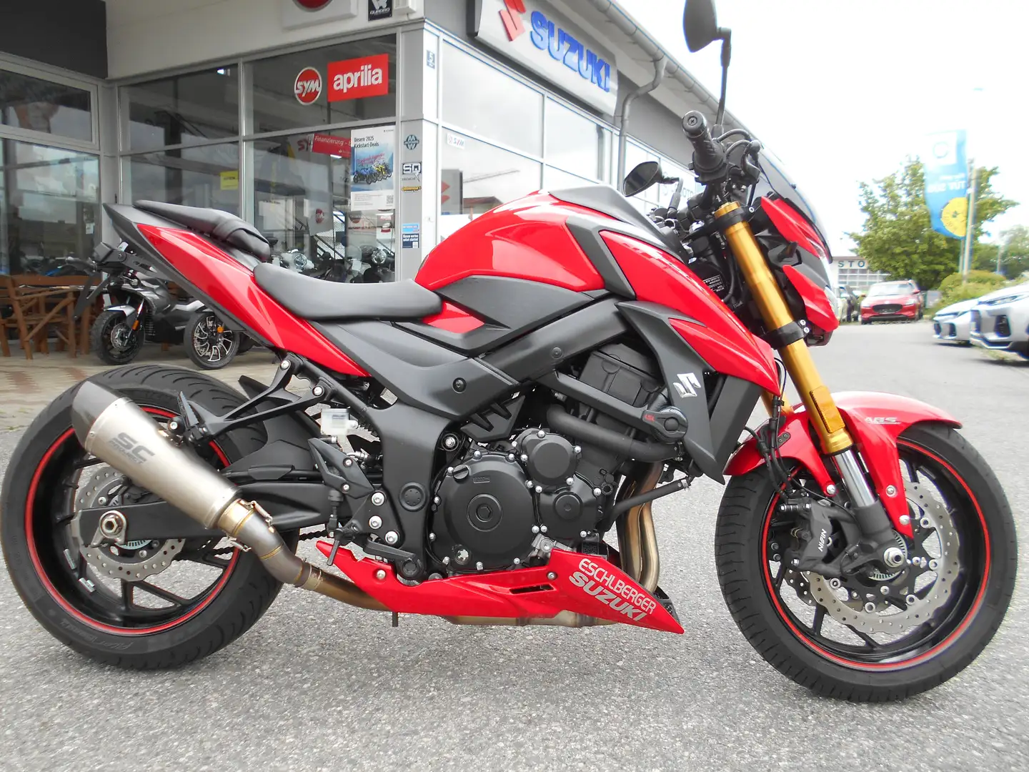 Suzuki GSX-S 750 Tiefer auch für kl. Leute "Sportauspuff"uvm Rood - 1