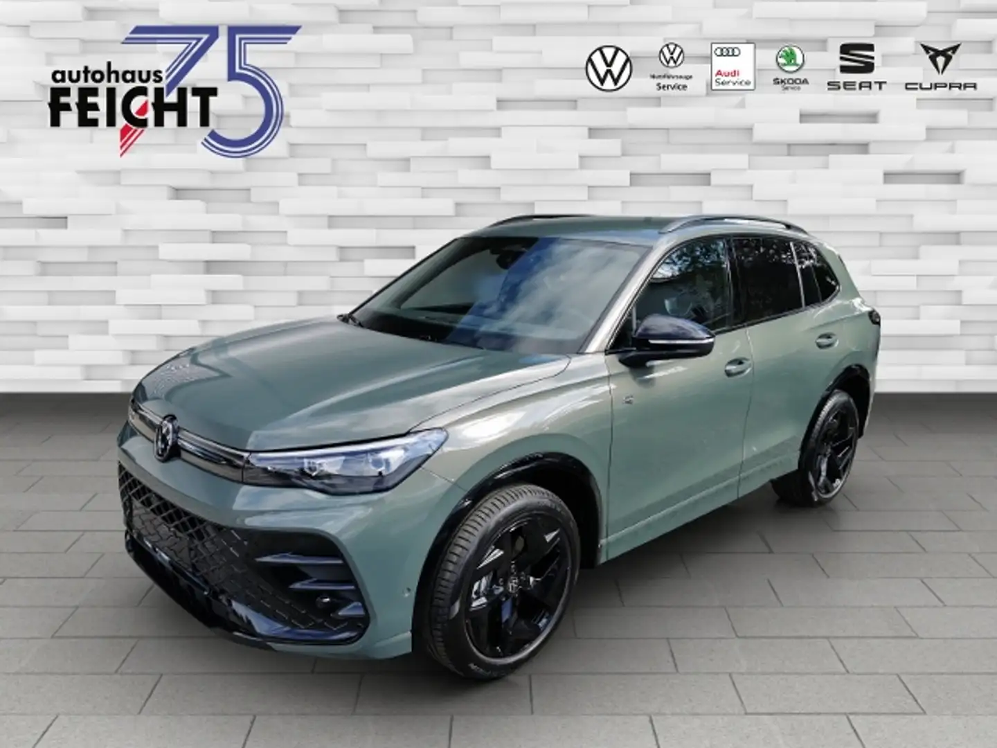 Volkswagen Tiguan 2.0 TDI R-Line+4Motion+LED+NAVI+AHK+ACC Vert - 1