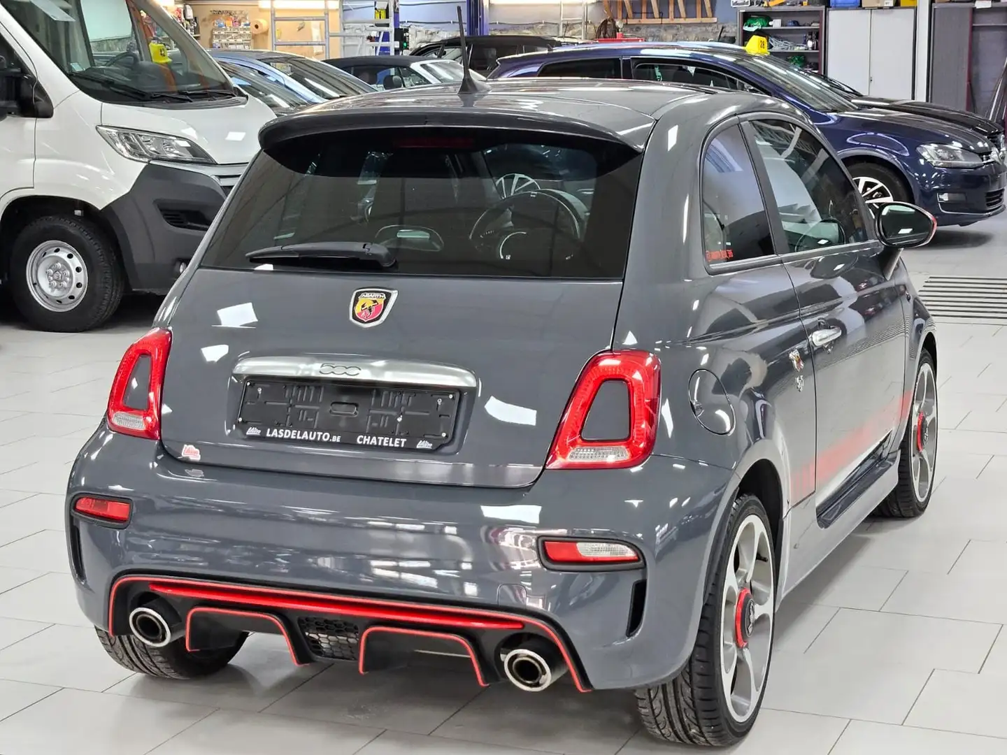 Fiat 500 Abarth 1.4i 595 Pack Rosso Clim Pano Ouvrant Carplay Gris - 2