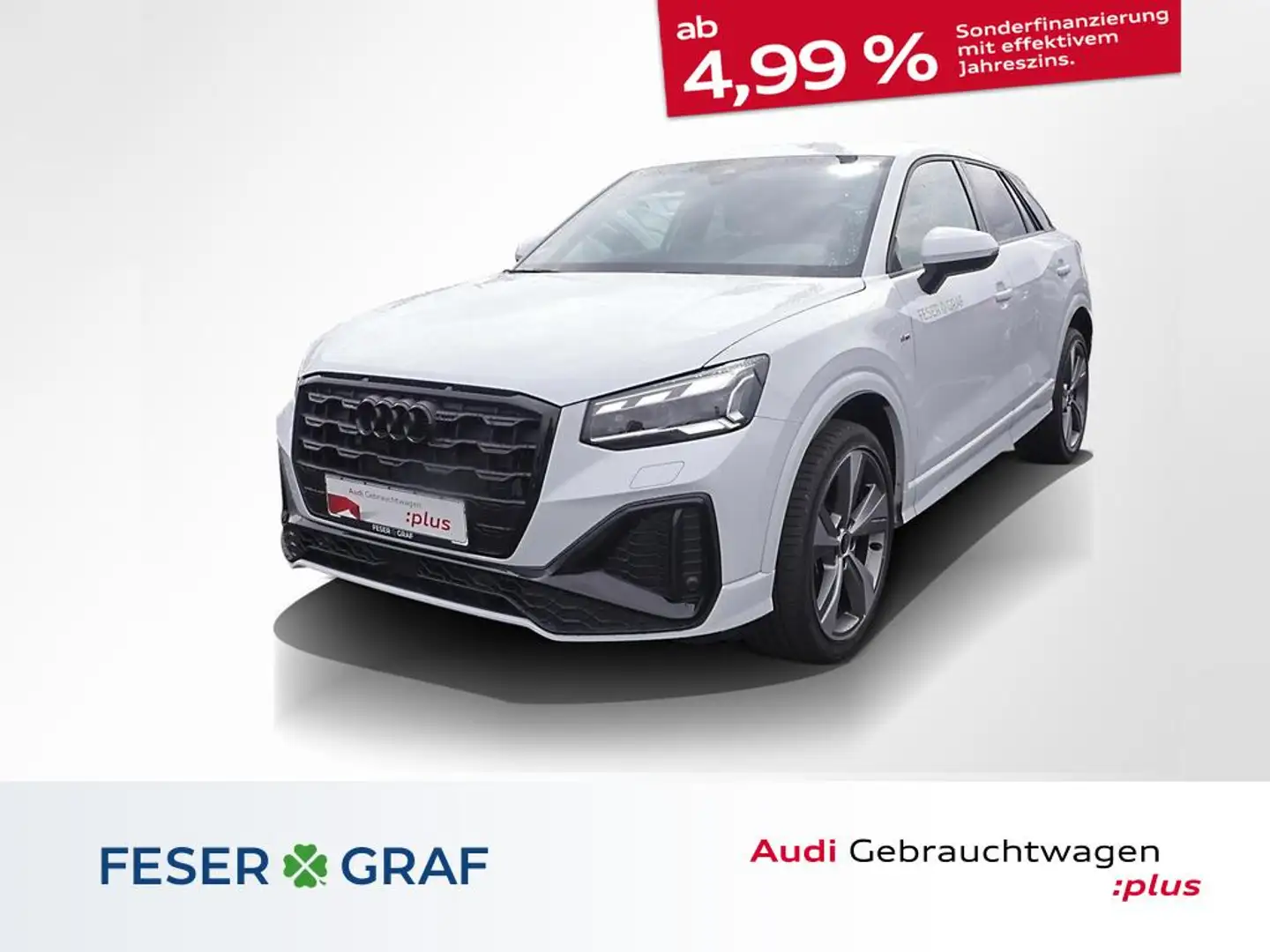 Audi Q2 S line 35 TFSI S Matrix/Rfk/PDC/Navi/Tempomat Blanc - 1