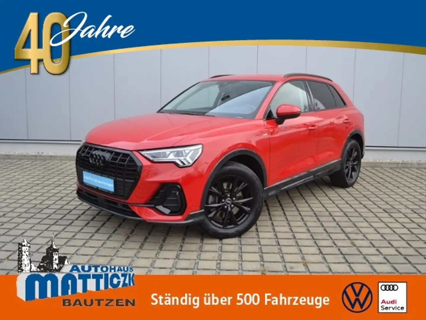 Audi Q3 40 TFSI quattro S-tronic S-line AHK/MATRIX/STAND- Rot - 1