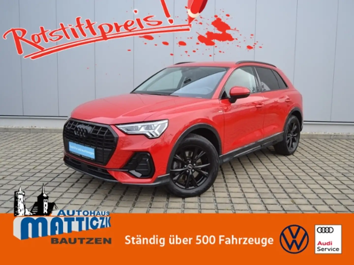 Audi Q3 40 TFSI quattro S-tr. S-line AHK/MATRIX/STAND-HZ/ Rot - 1