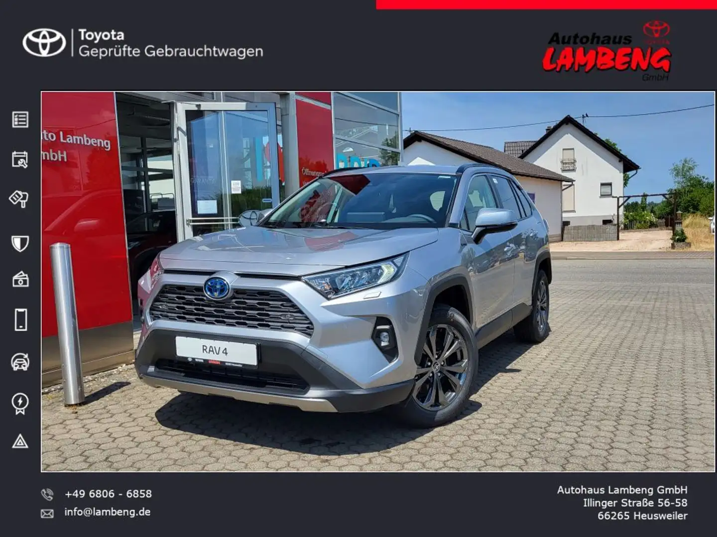Toyota RAV 4 2.5 4x2 Hybrid Team Deutschland Silber - 1