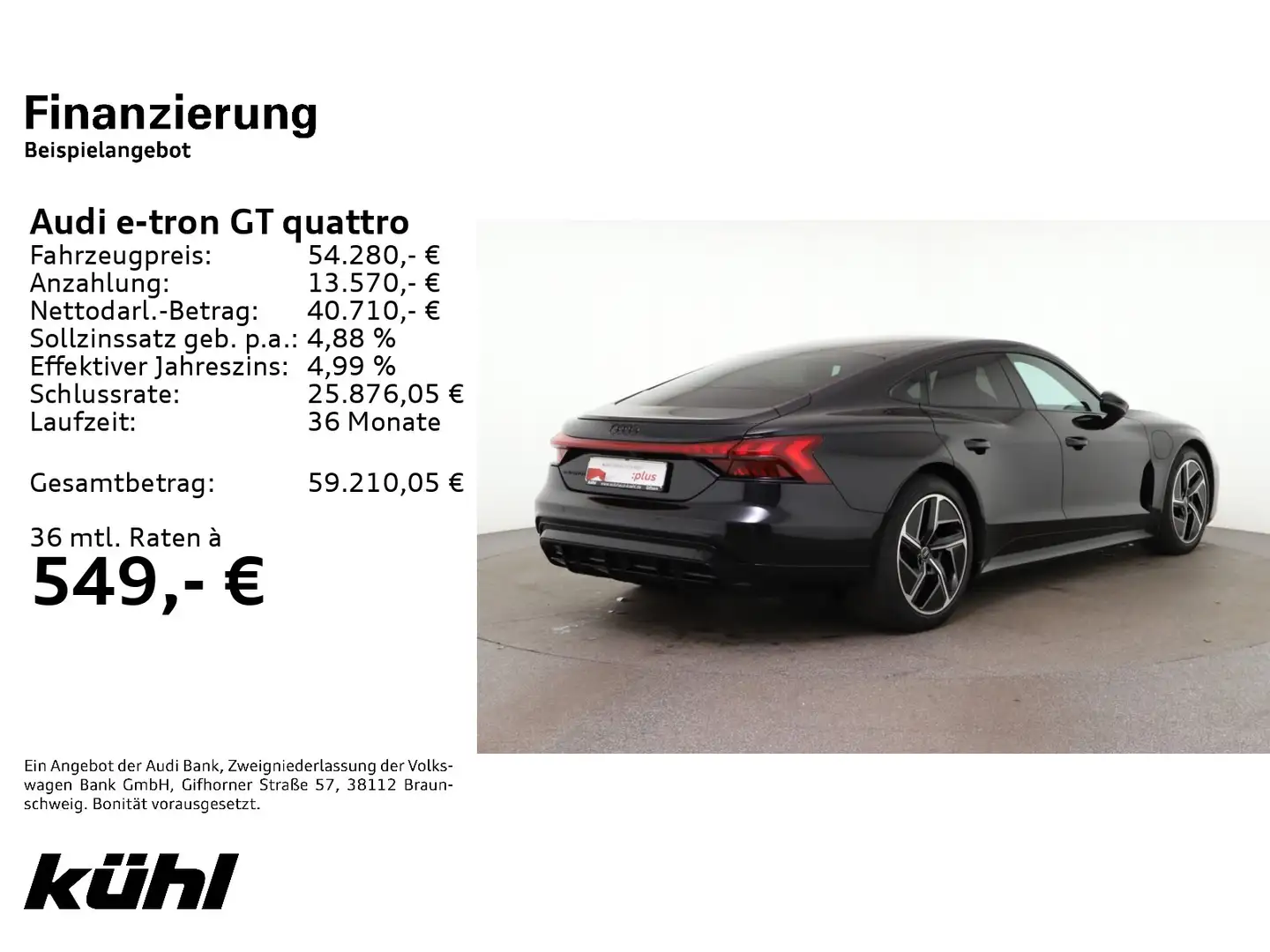 Audi e-tron GT e-tron GT Q LED ACC Kamera Navi Zwart - 2