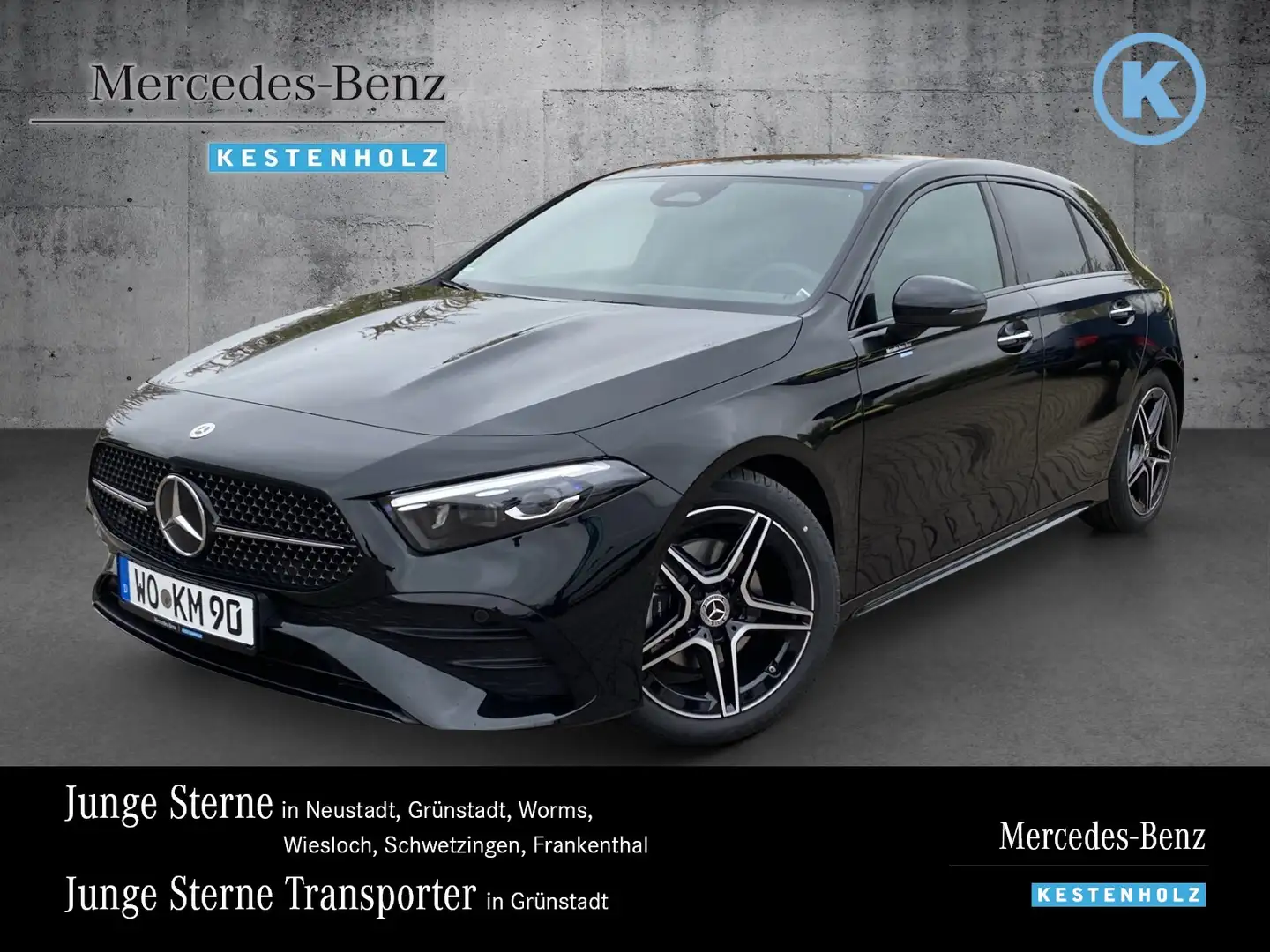 Mercedes-Benz A 200 A 200 d AMG+NIGHT+AHK+DISTR+AMBI+LENKHZ+TWA+MLED Schwarz - 1