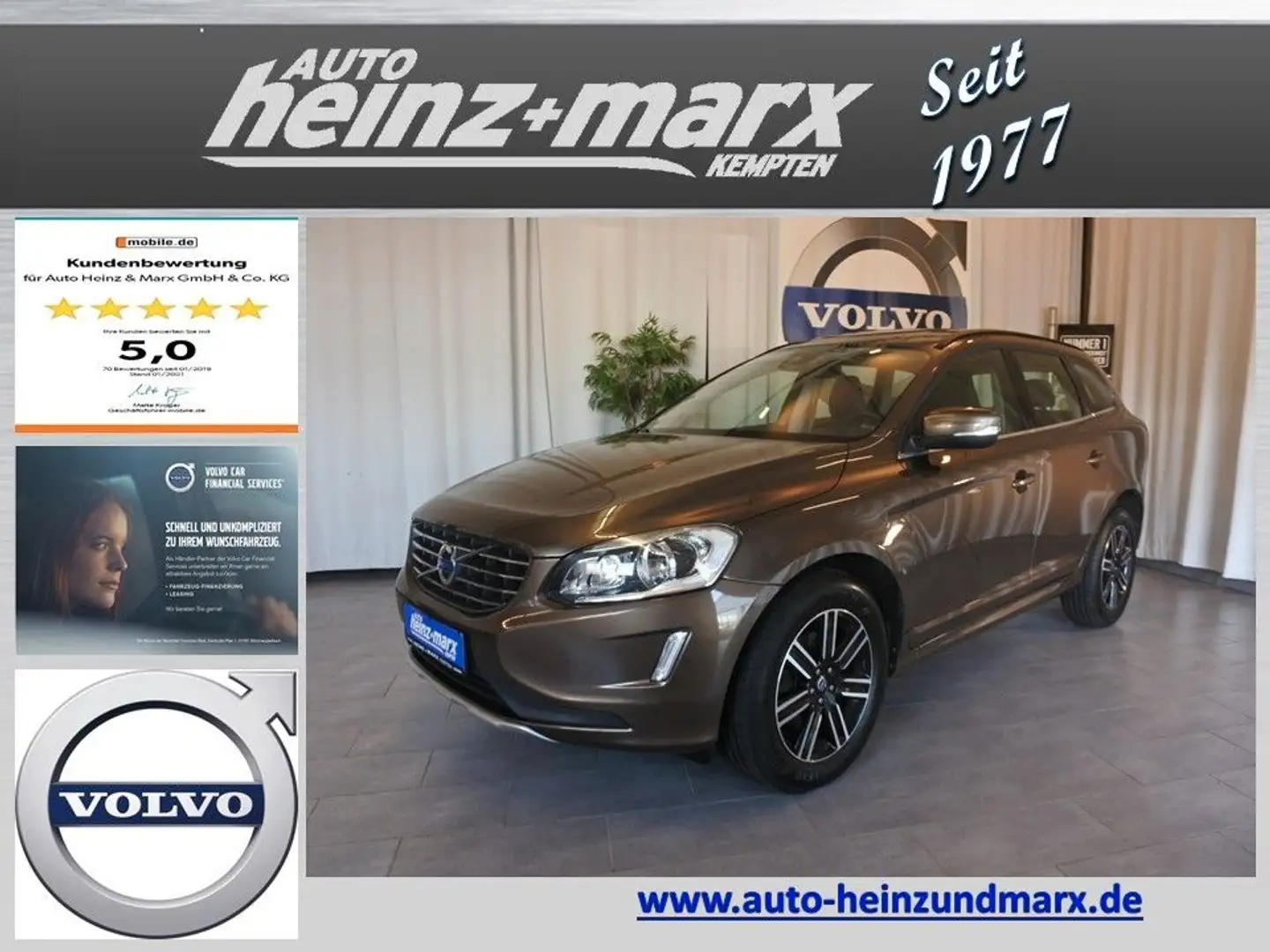 Volvo XC60 2.4 D4 Momentum AWD *Navi-AHK-Kamera* Braun - 1