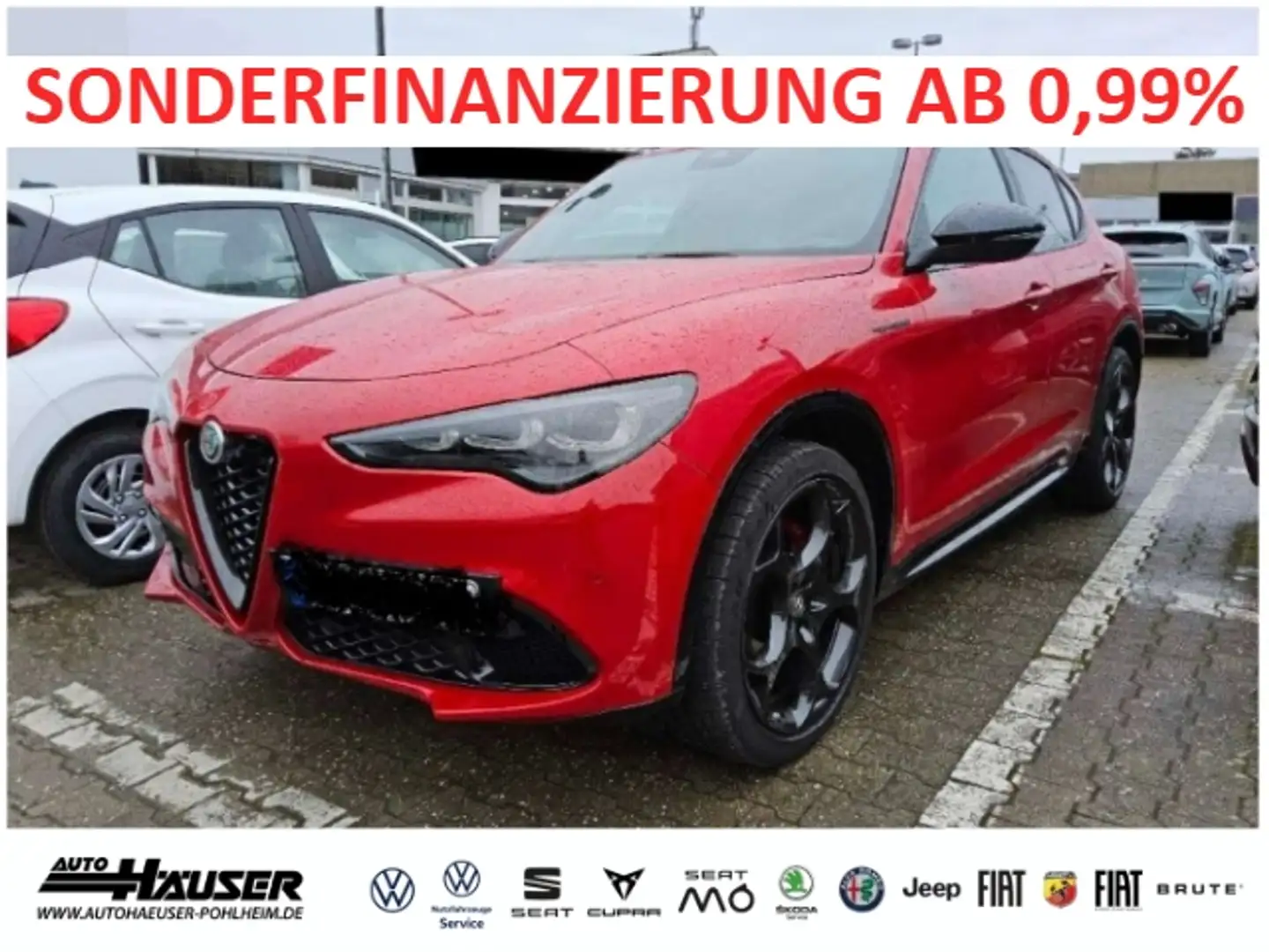 Alfa Romeo Stelvio Competizione 2.0 Turbo AT8 Q4 HARMAN-KARDON 21'' A Red - 1