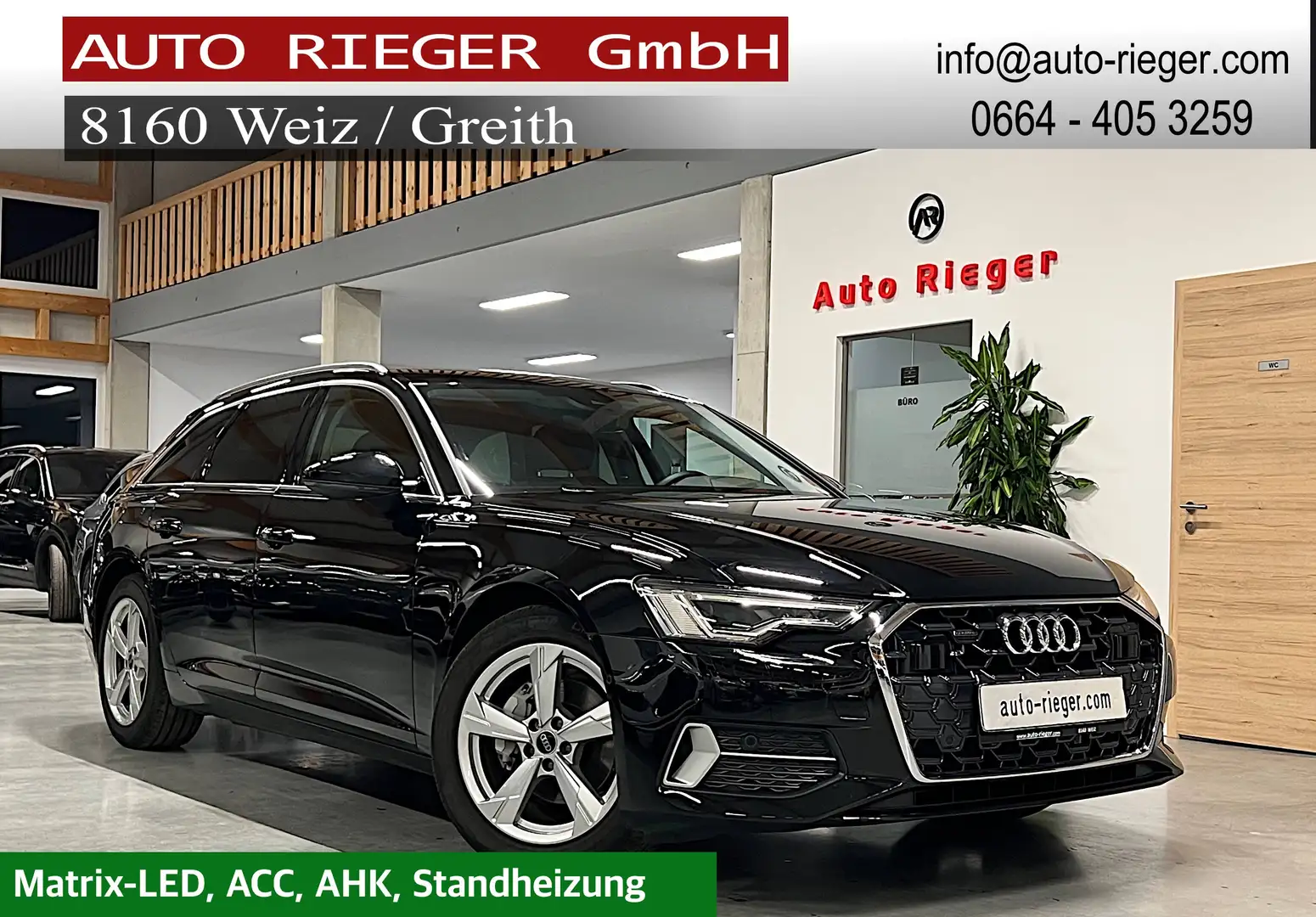 Audi A6 Avant 40 TDI quattro sport ACC AHK Virtual Standhz Schwarz - 1
