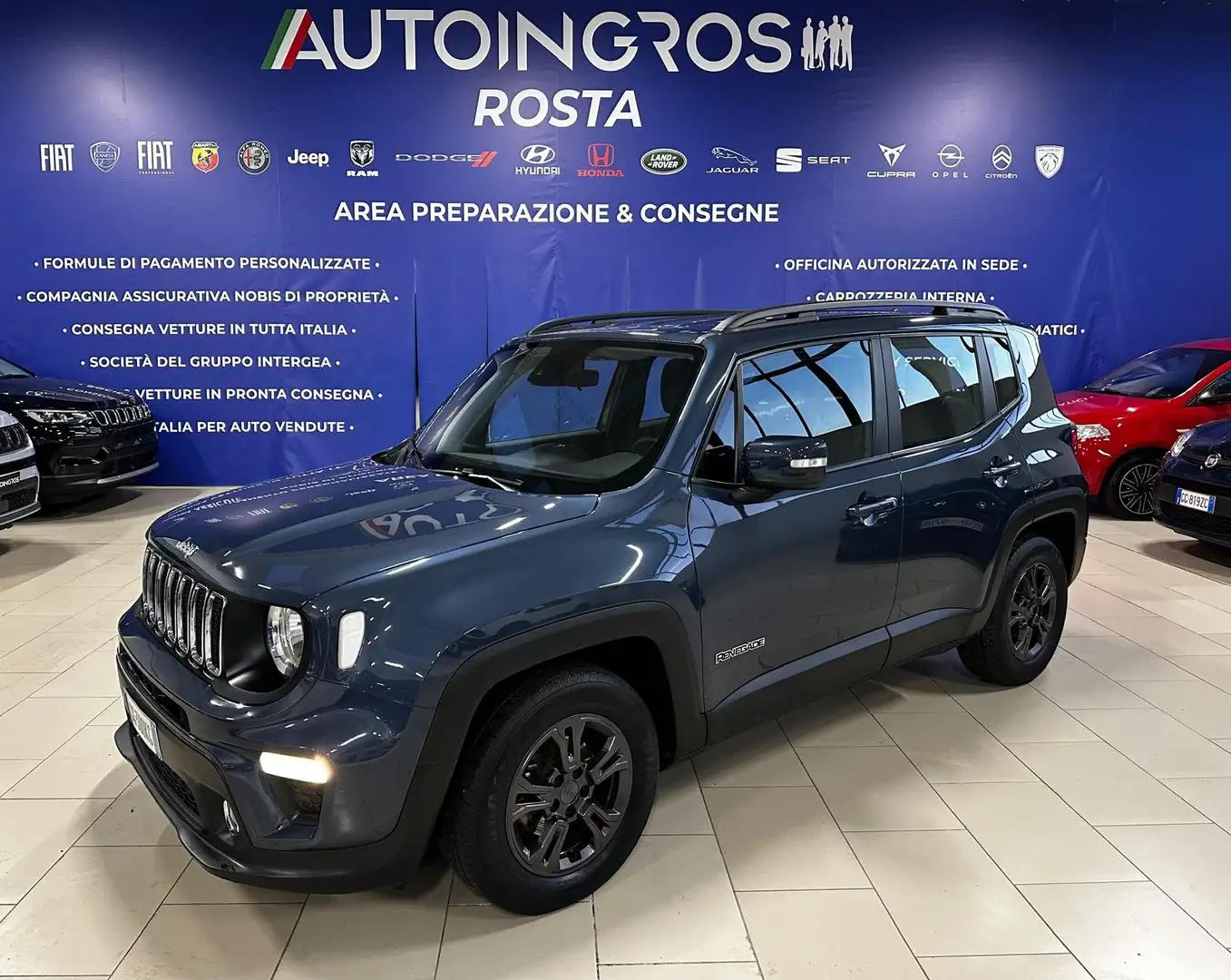 Jeep Renegade 1.6 mjt Longitude 2wd 130cv USATO GARANTITO Blau - 1