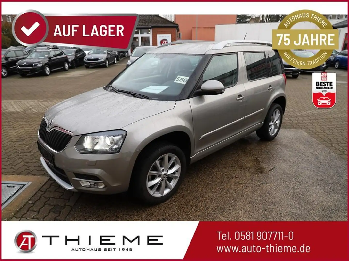 Skoda Yeti Style 150PS TDI - Navi/AHK/Xenon/el.Sitz/SHZ/PD... Beige - 1