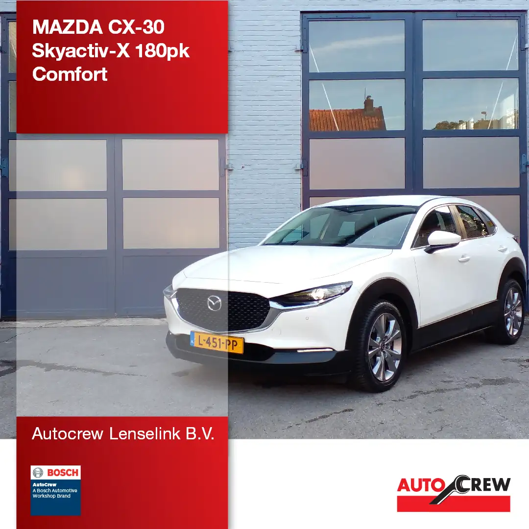 Mazda CX-30 Skyactiv-X 180pk Comfort | Origineel NL | Wit - 1