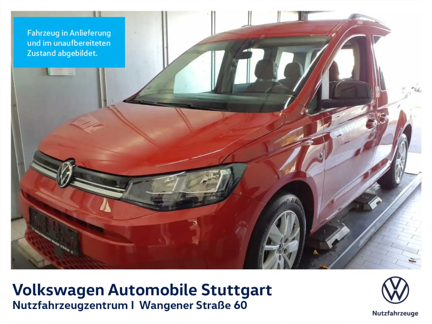 Volkswagen Caddy Life DSG 2.0 TDI Euro 6d ISC FCM Rot - 2