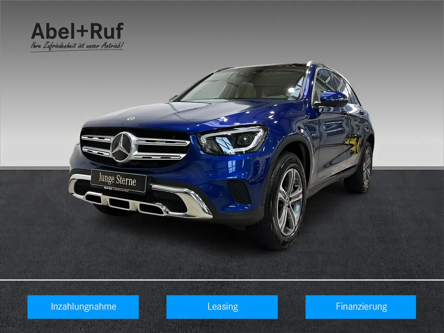 Mercedes-Benz GLC 300 e 4M DISTR+EASY-PACK+Ambi+TotW+Pano+360° Blau - 1