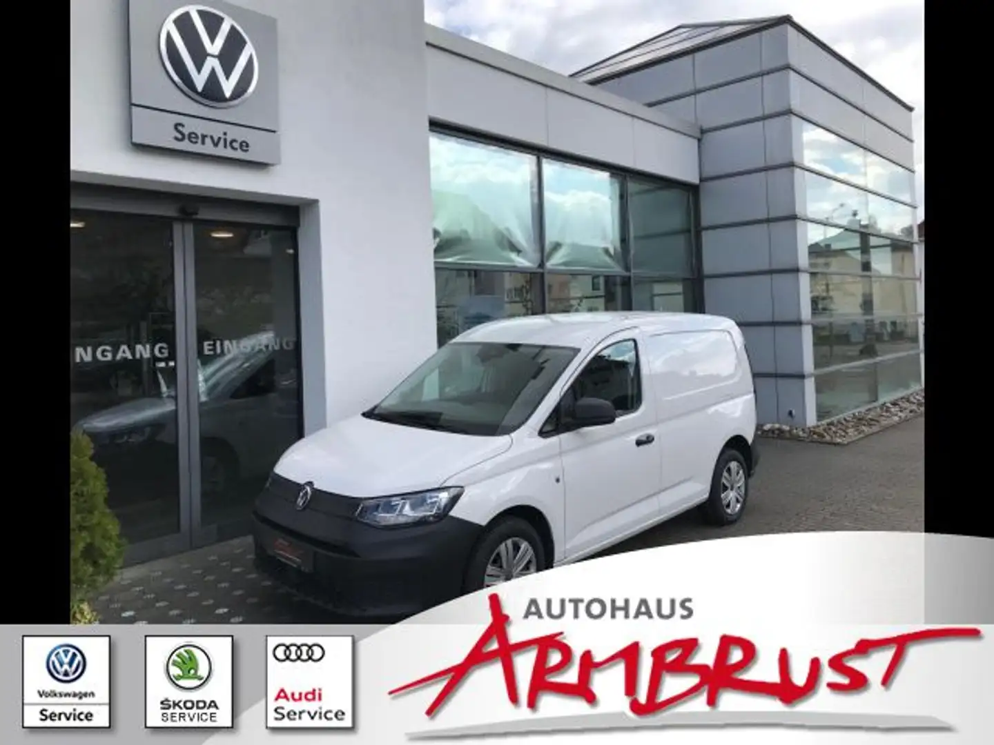 Volkswagen Caddy Kasten 75 Kw Schaltwagen Klima ZV Weiß - 1