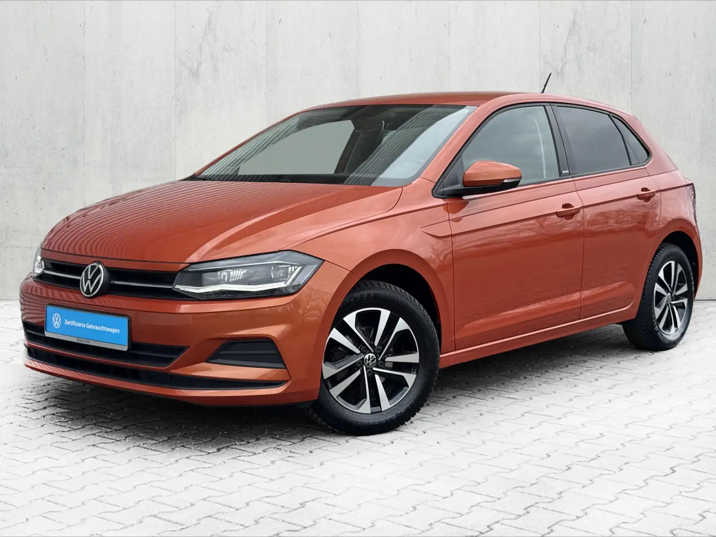 Volkswagen Polo 1.0 "UNITED" *LED*KLIMA*SHZG* Оранжевый - 2