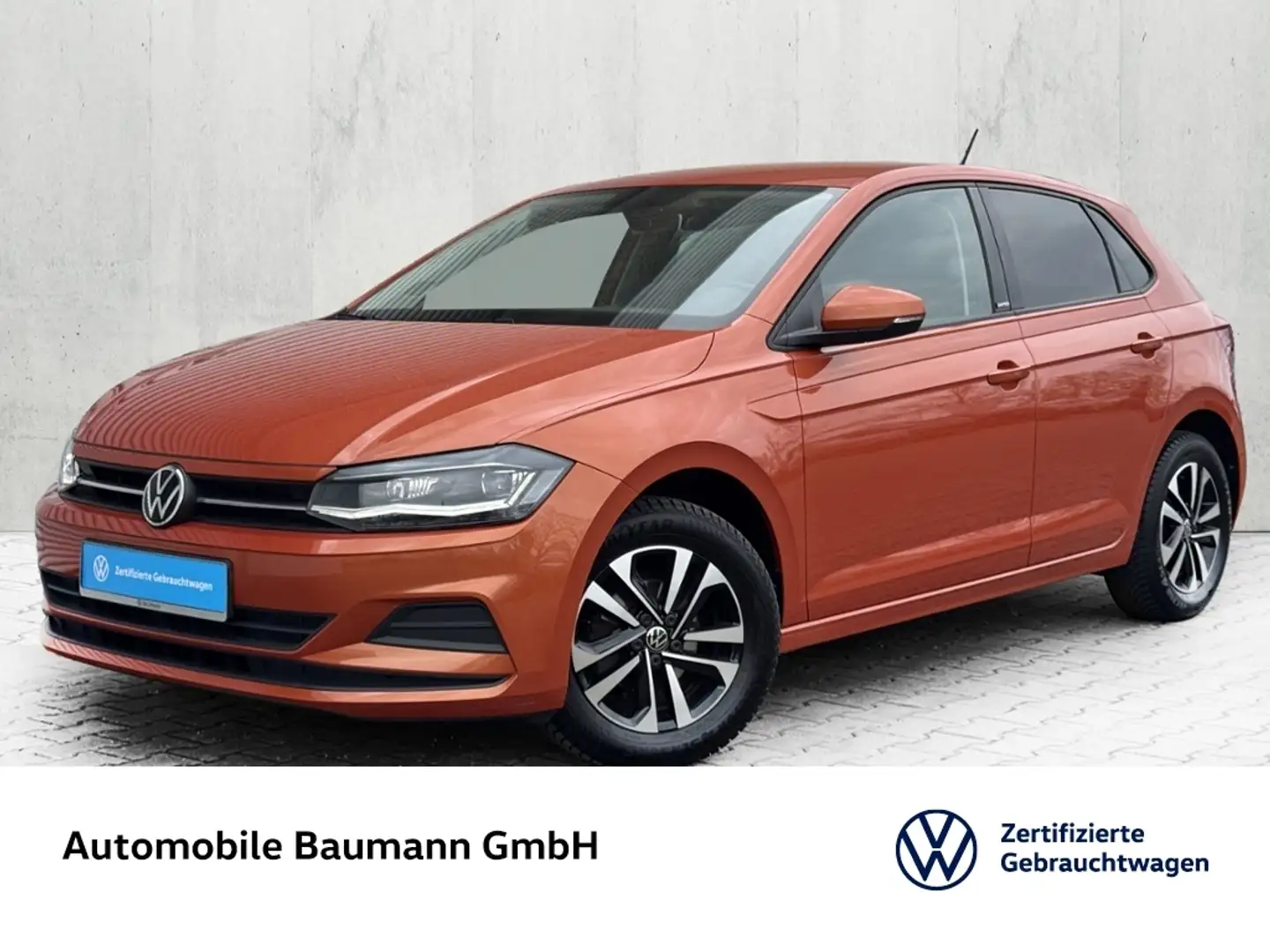 Volkswagen Polo 1.0 "UNITED" *LED*KLIMA*SHZG* Portocaliu - 1