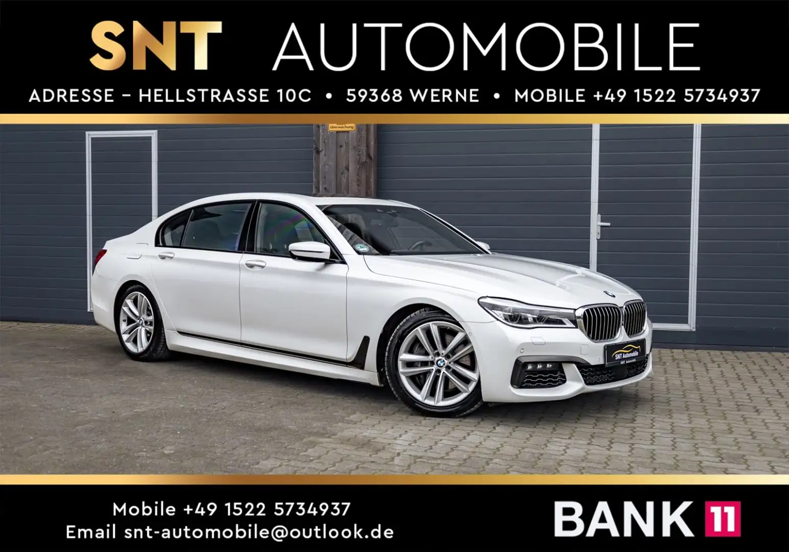 BMW 750 Li Drive Pano Leder Voll Voll Blanc - 1