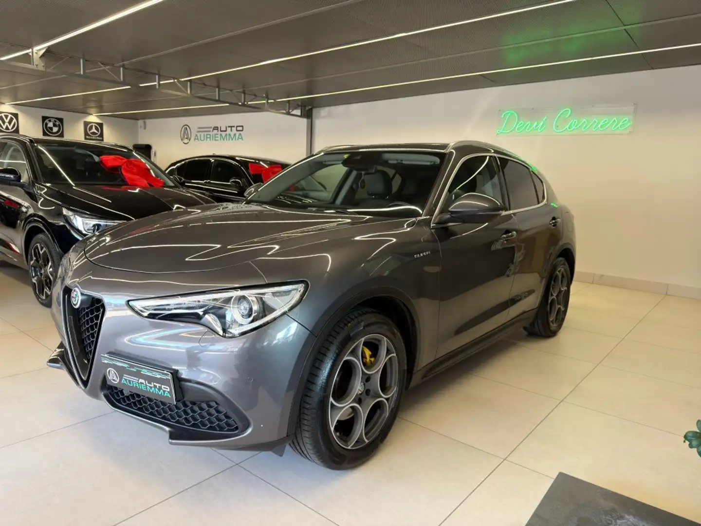 Alfa Romeo Stelvio 2.2 T 190 CV Q4 SPRINT KM 64000 PARI AL NUOVO Grigio - 1
