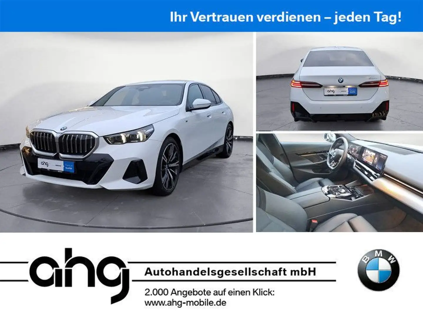 BMW 520 dA Limousine M Sportpaket Harman/Kardon AHK 2 Weiß - 1