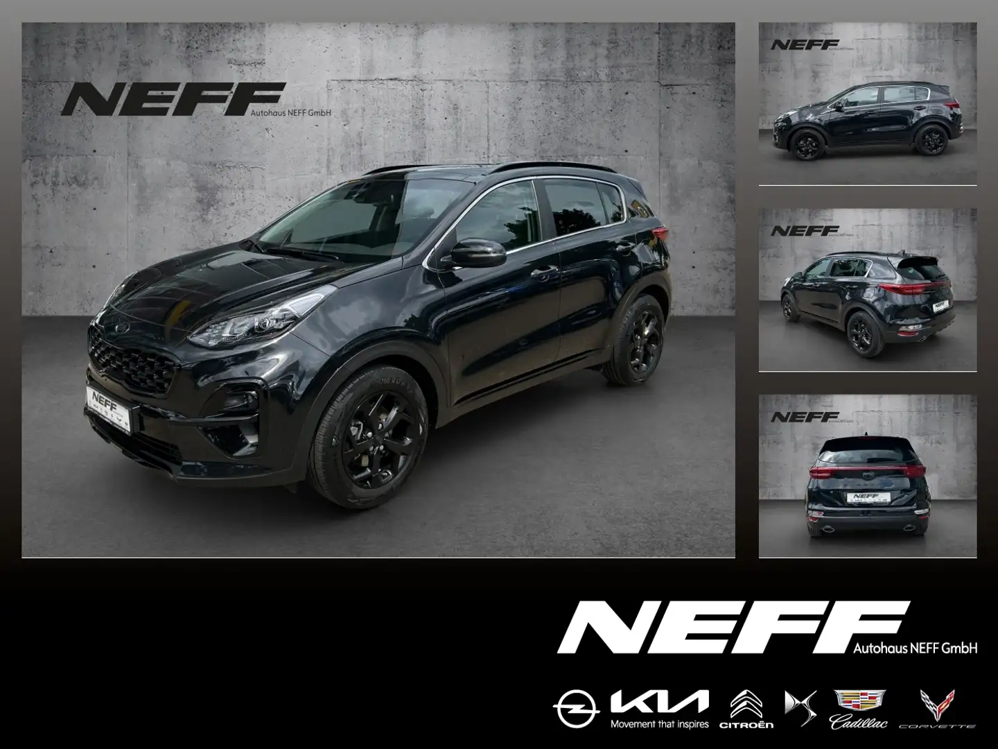 Kia Sportage 1.6 T-GDI Black Edition Schwarz - 1