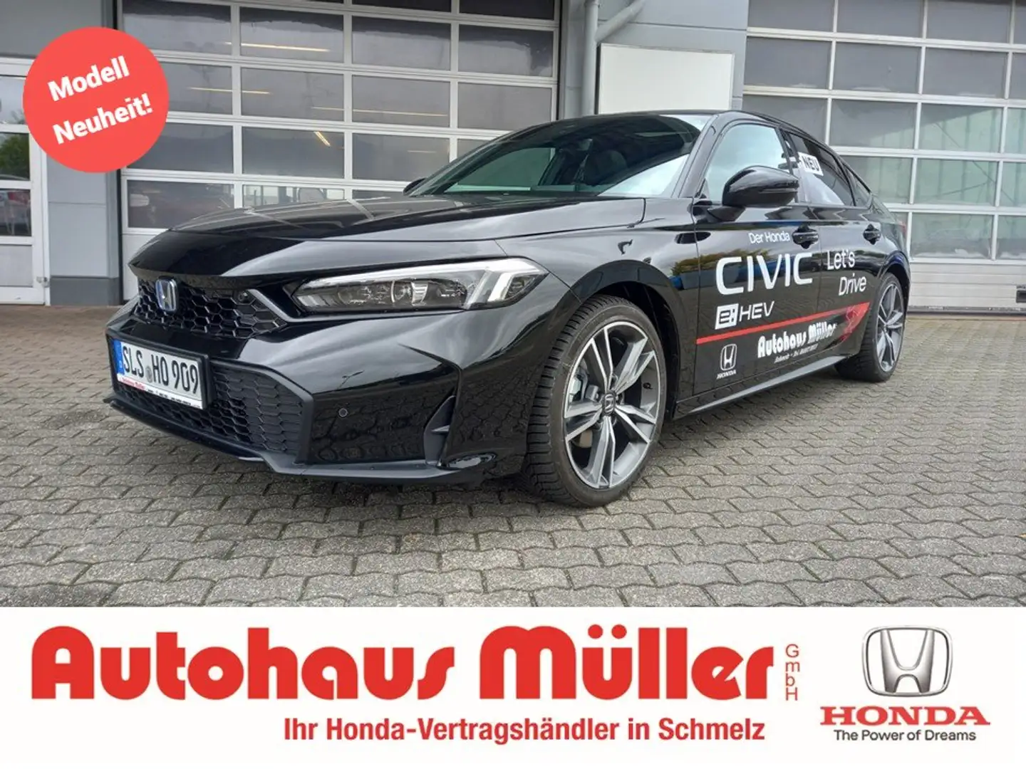 Honda Civic e:HEV Advance Noir - 1