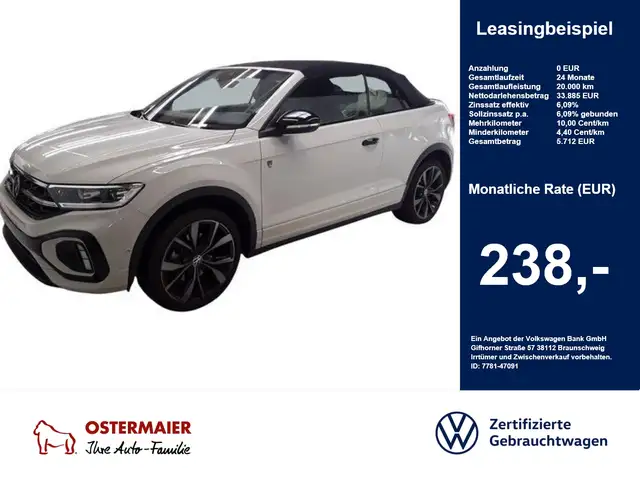 Volkswagen T-Roc Cabriolet R LINE EDITION KARMANN 1.5TSI 150PS DSG