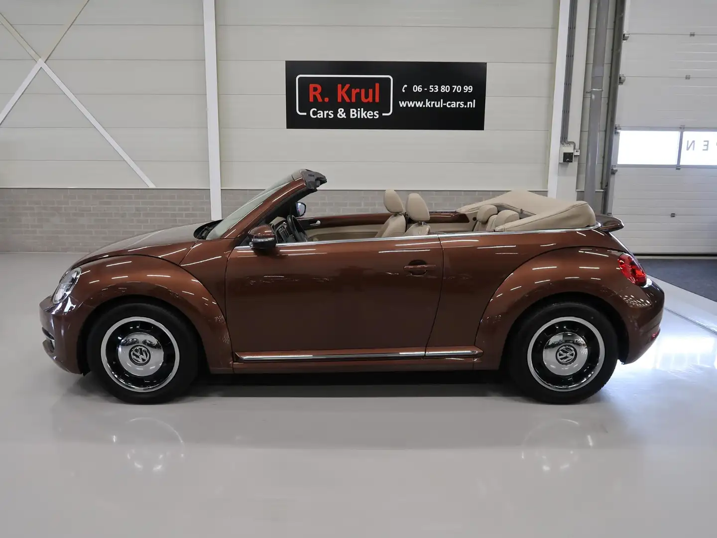 Volkswagen Beetle Cabriolet 1.2 TSI Exclusive Edition Leer Airco-ecc Brun - 2