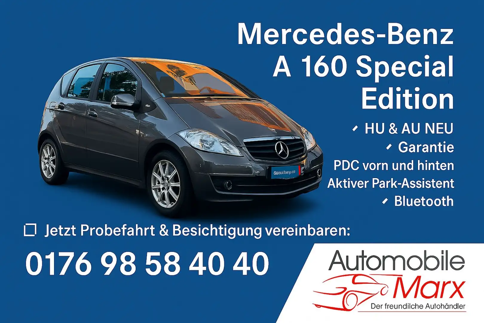Mercedes-Benz A 160 A 160 Special Edition,TÜV&Insp.NEU,2xPDC,Sitzheiz Šedá - 1
