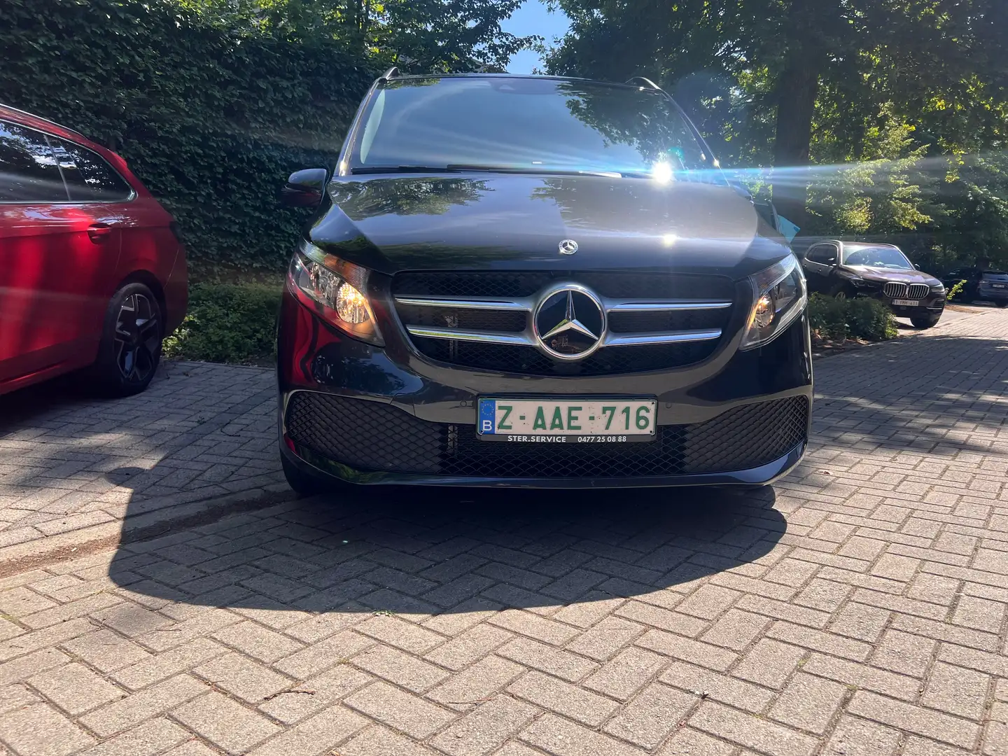 Mercedes-Benz V 220 V Conf.Edit L2 7+1 Dab.2schuifd.Trekh.170PK Kam. Gris - 2