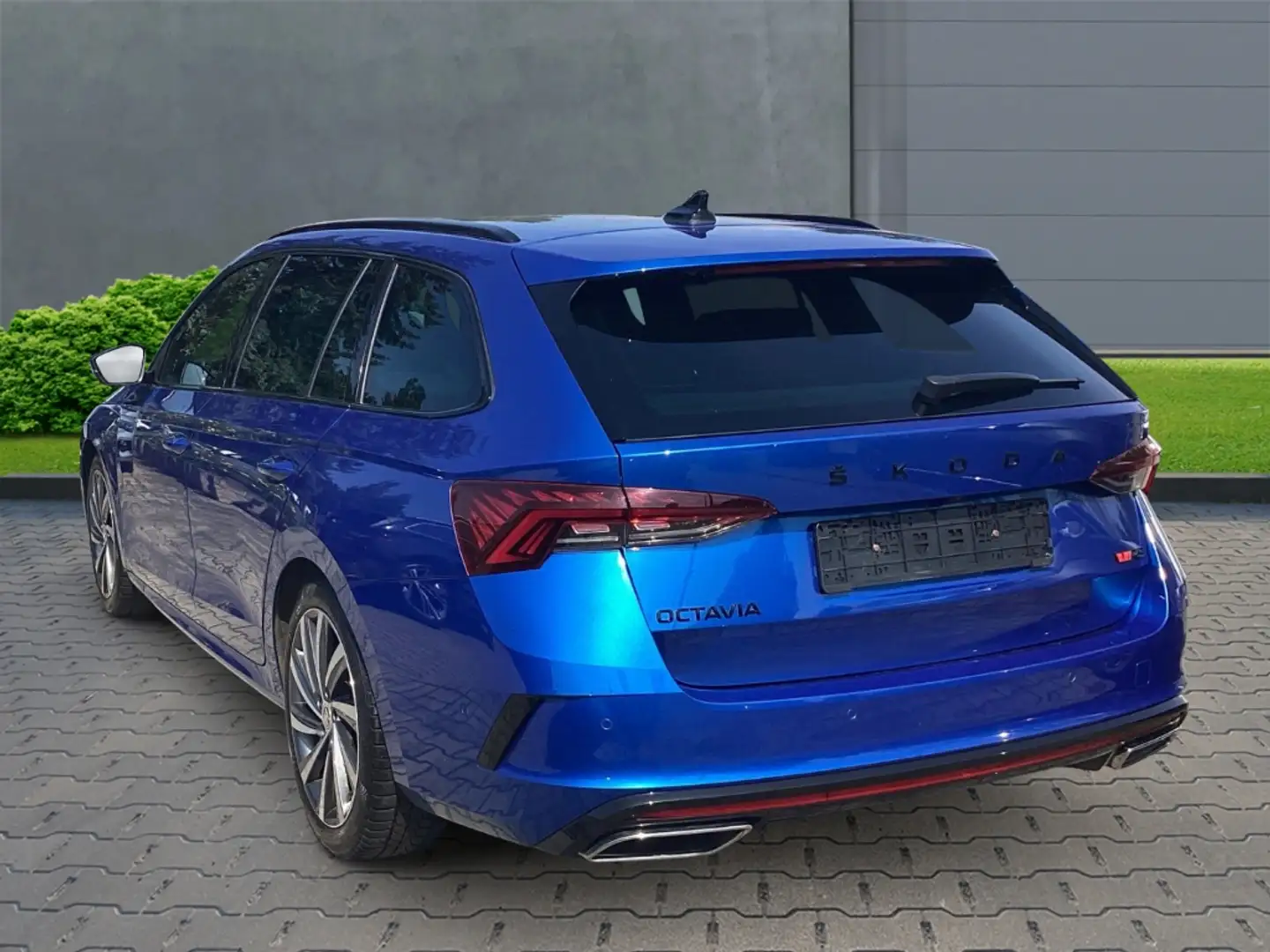 Skoda Octavia Combi RS 4x4 2.0 TDI+Navi+Alufelgen+Klimaautomatik Blau - 2