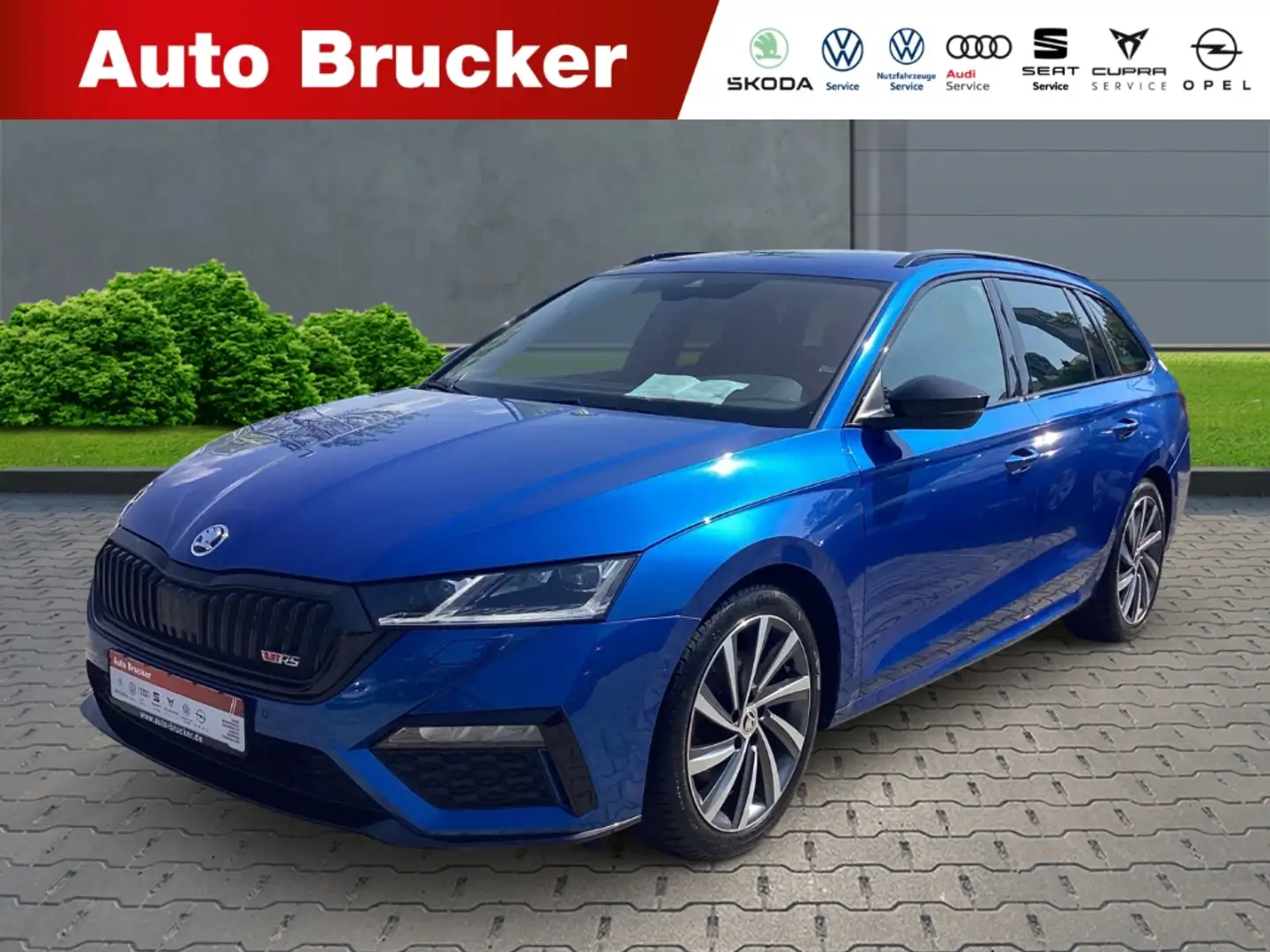 Skoda Octavia Combi RS 4x4 2.0 TDI+Navi+Alufelgen+Klimaautomatik Blau - 1