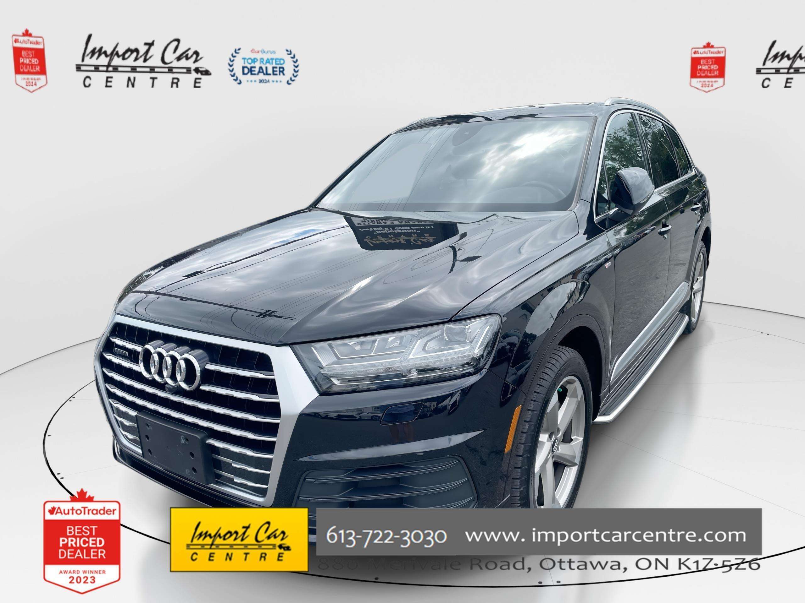 2018 Audi Q7 3.0T Technik TECHNIK, ONLY 66KKMS!!  LEATHER, PANO