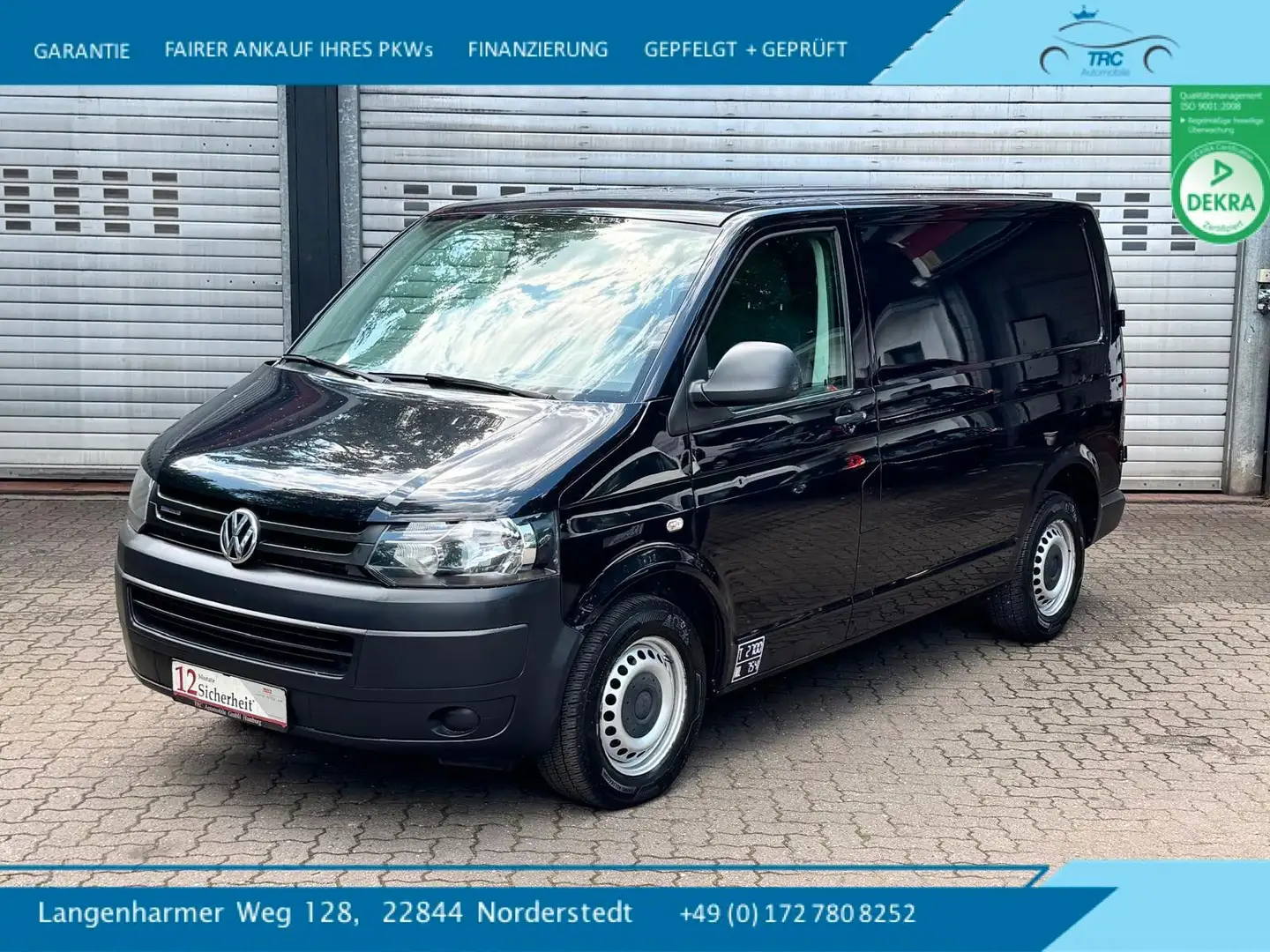 Volkswagen T5 Transporter Kasten-Kombi Kasten BlueMotion Schwarz - 1