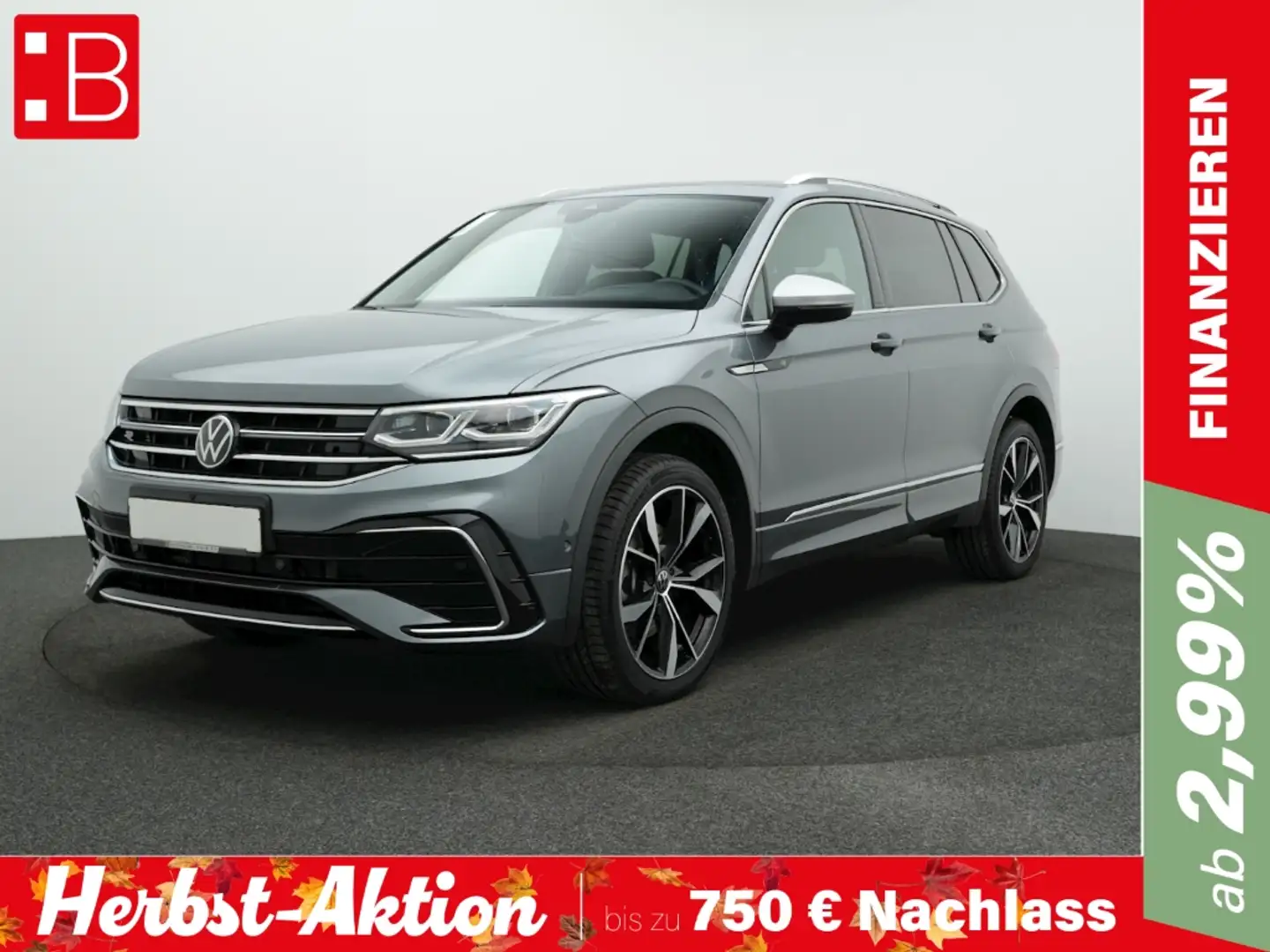 Volkswagen Tiguan Allspace 2.0 TDI DSG 4Mo. R-Line 7-S. PANO AHK 20 MISANO AR Grau - 1