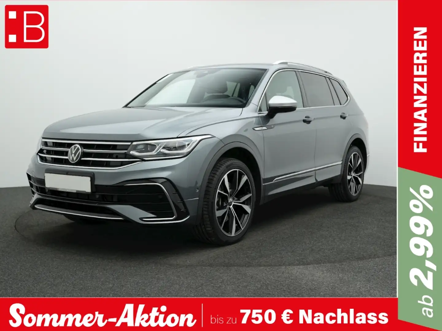 Volkswagen Tiguan Allspace 2.0 TDI DSG 4Mo. R-Line 7-S. PANO AHK 20 MISANO AR Grau - 1
