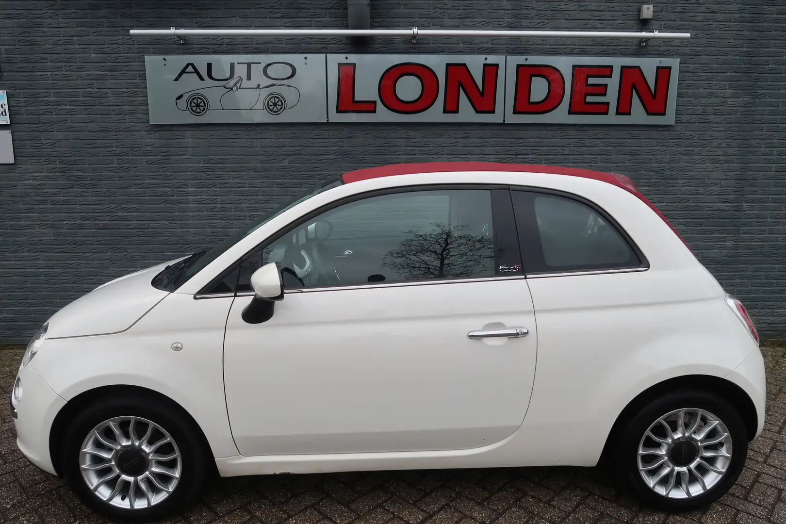Fiat 500 0.9 TwinAir Lounge Cabriolet Nieuwe koppeling Weiß - 2