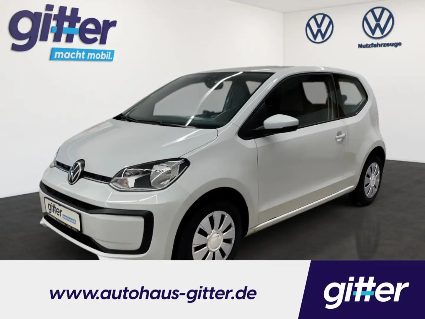 Volkswagen up! 1.0 KLIMA DAB+ ESP ZV ABS GANZJAHRESREIFEN Weiß - 1