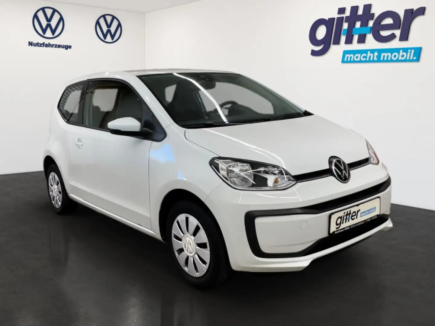 Volkswagen up! 1.0 KLIMA DAB+ ESP ZV ABS GANZJAHRESREIFEN Weiß - 2