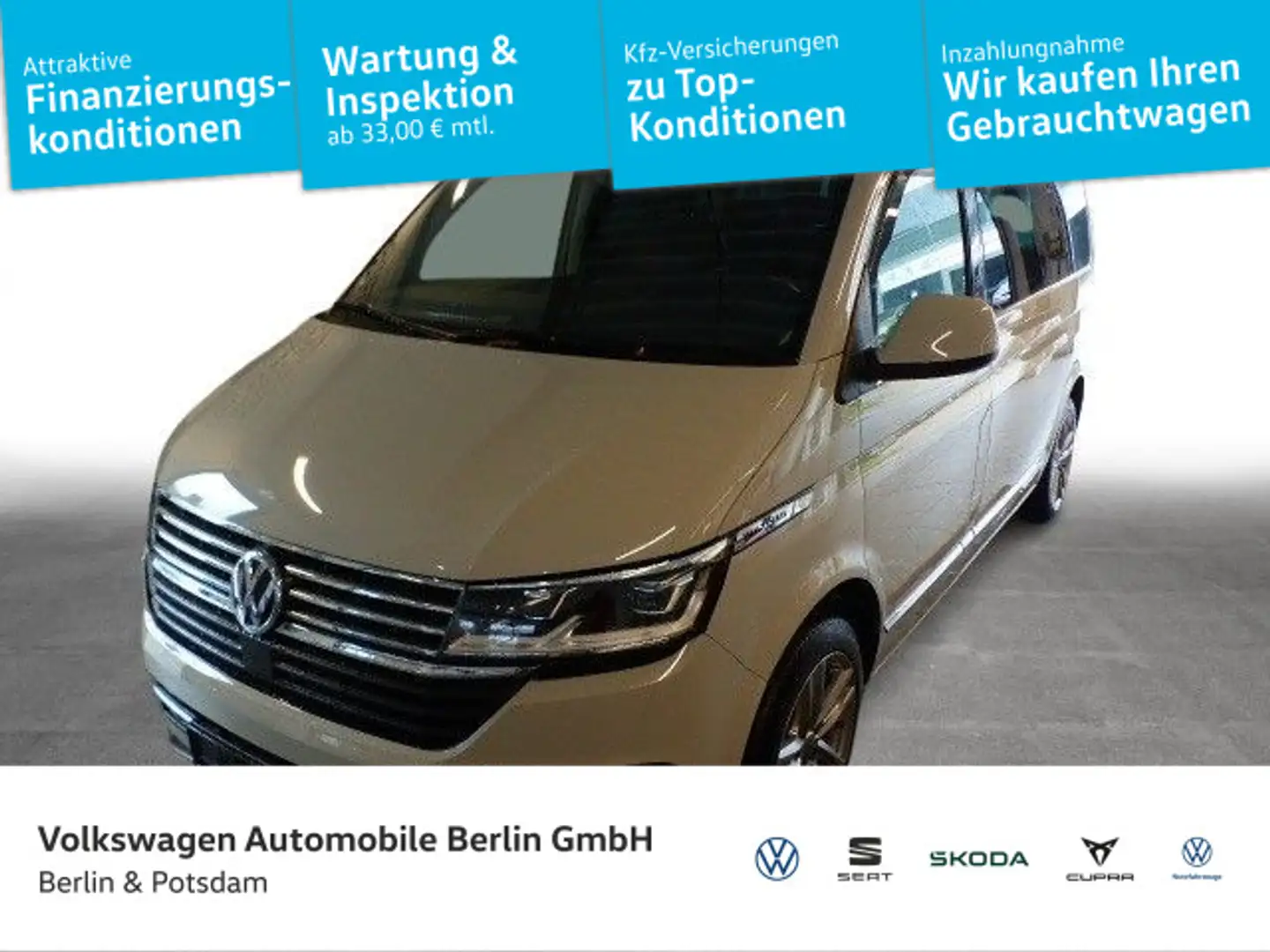 Volkswagen T6.1 Multivan 2.0TDI DSG GenerationSix NAVI LED Grijs - 1