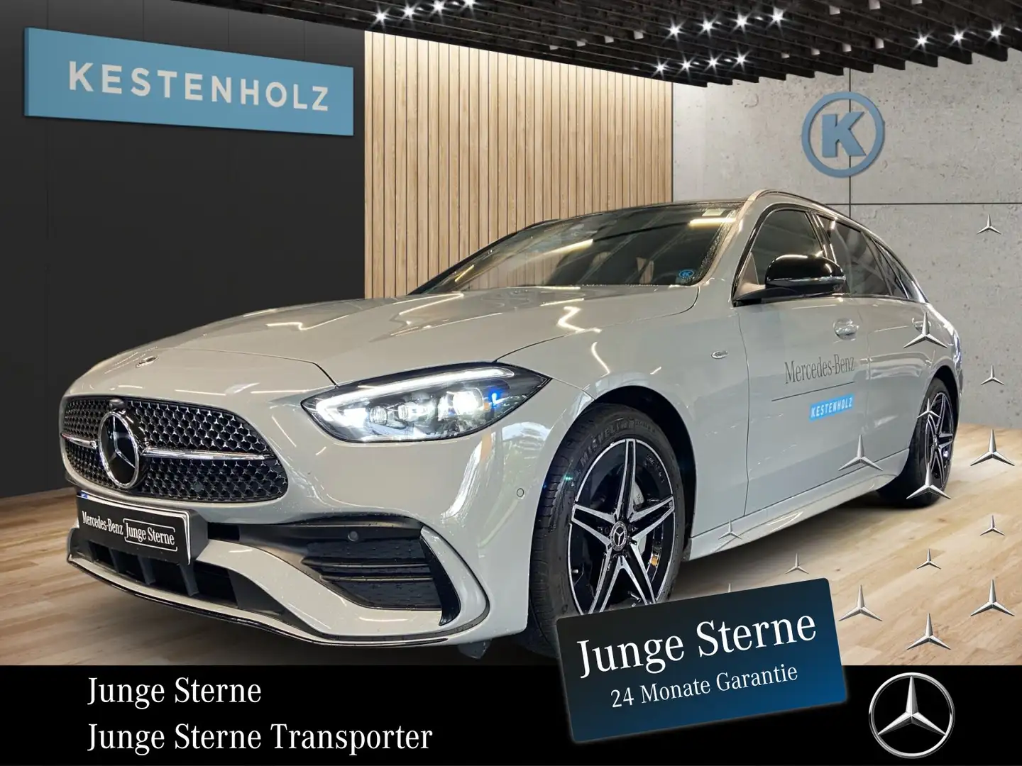 Mercedes-Benz C 300 C 300 de 4M T AMG°ALPIN°ROTE-GURTE°PAN°BUR°MEMO Grau - 1