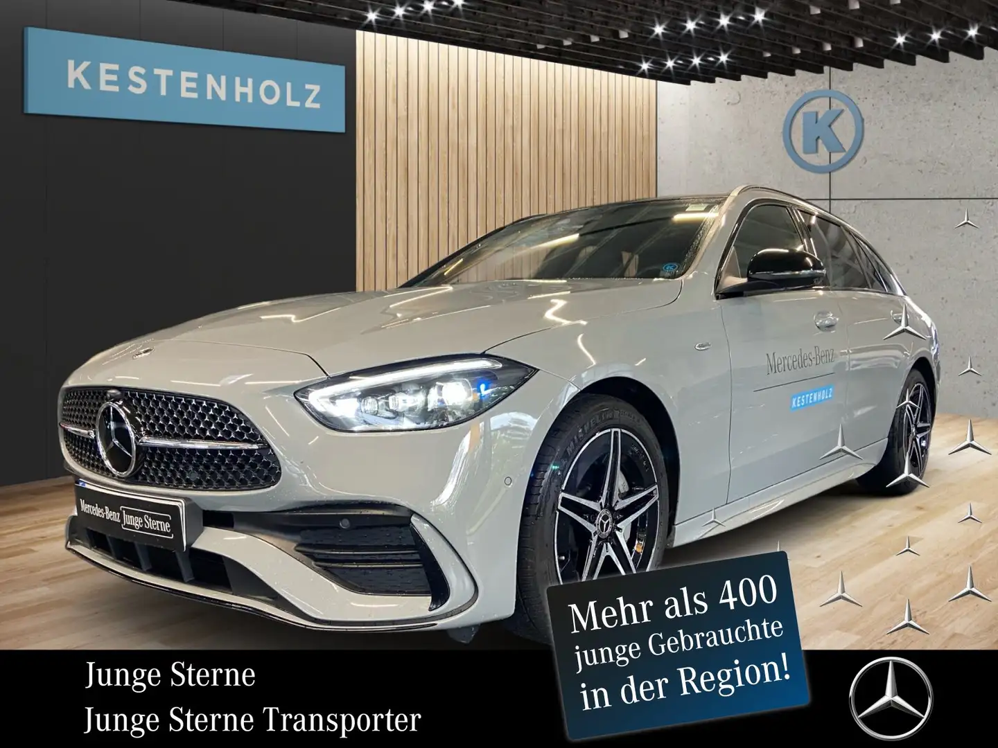 Mercedes-Benz C 300 C 300 de 4M T AMG°ALPIN°ROTE-GURTE°PAN°BUR°MEMO Grau - 1