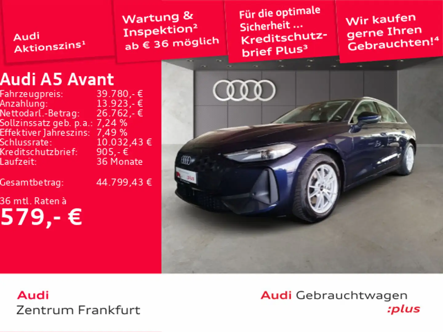 Audi A5 TFSI S tronic LED ACC DAB Tempomat Blau - 1