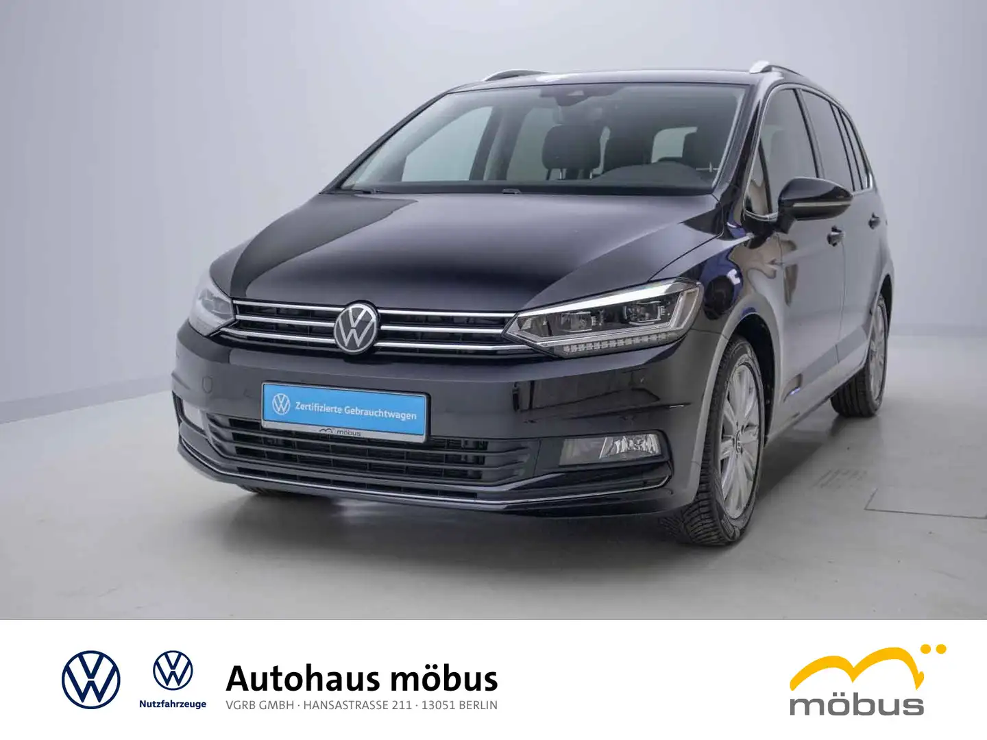 Volkswagen Touran 2.0 TDI Highline*AHK*NAV*RFK*LED*7-Sitz* Schwarz - 2