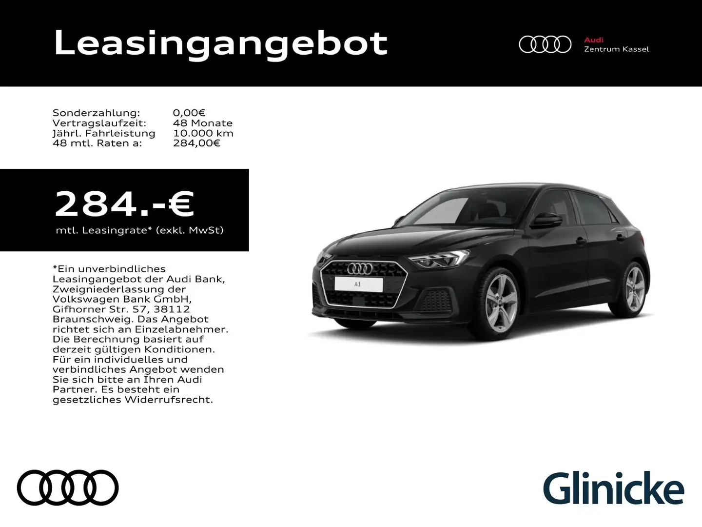 Audi A1 advanced 25 TFSI LED SitzHZ Kamera Black - 1