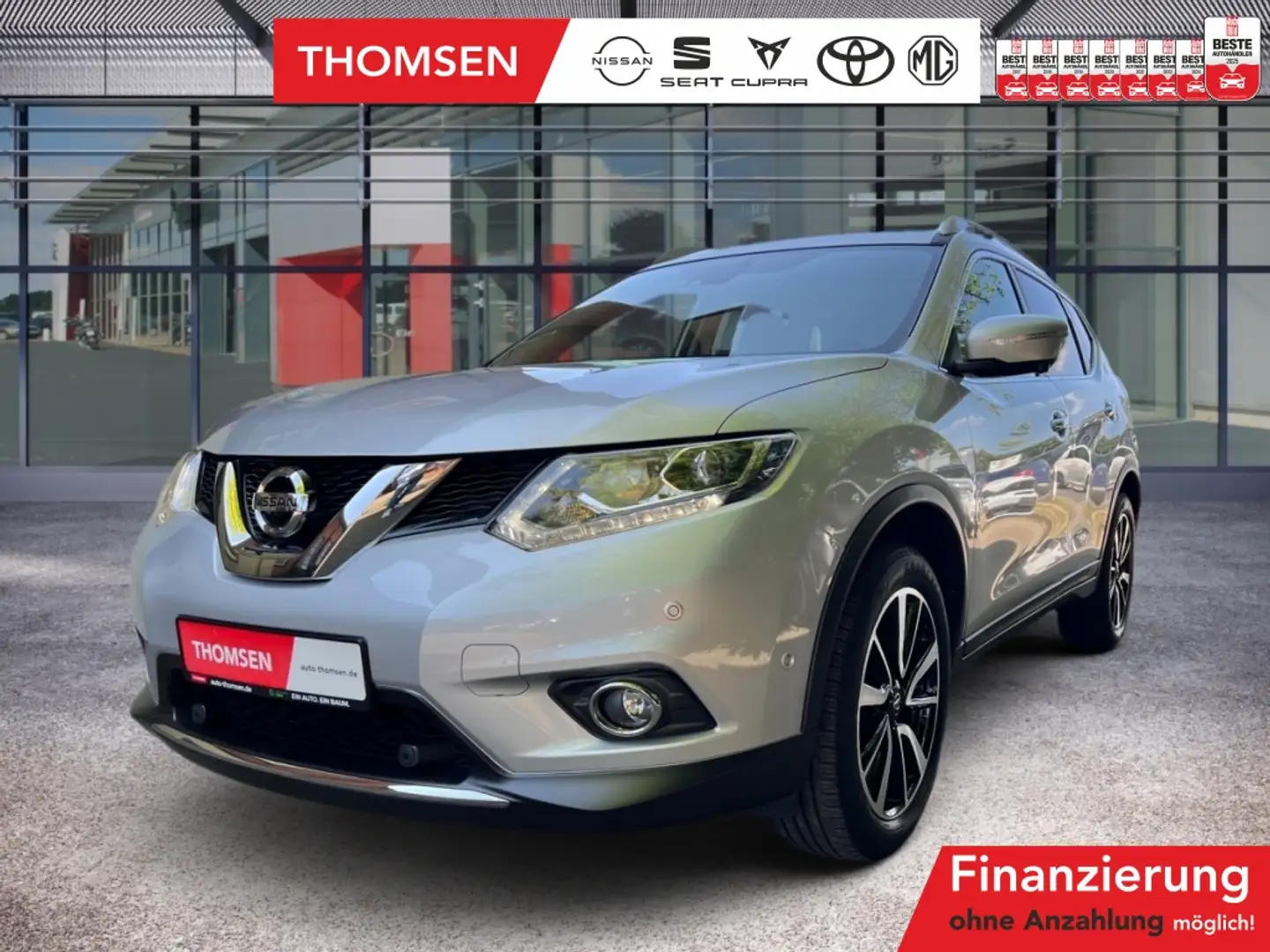 Nissan X-Trail 1.6 dCi Tekna Navi AUT Pano LED ACC 360 Silber - 1