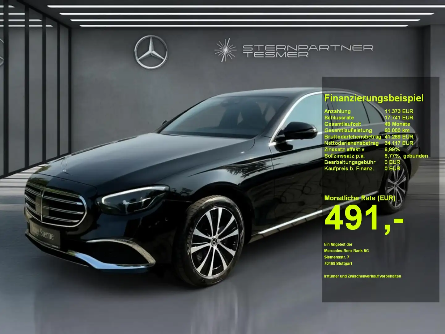Mercedes-Benz E 300 e  Mbux AHK 360° Distronic Parktronic Noir - 1