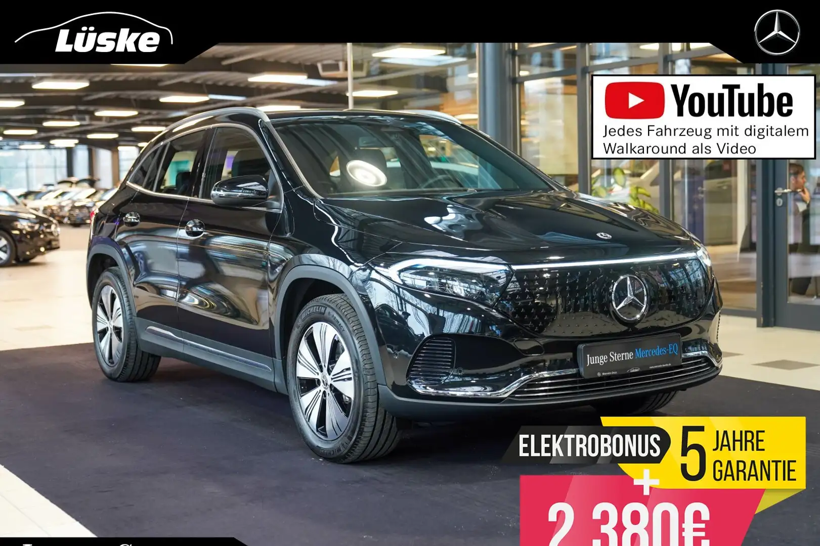Mercedes-Benz EQA 350 EQA 350 4M Progressive CarPlay DAB Rückfahrkamer Schwarz - 1