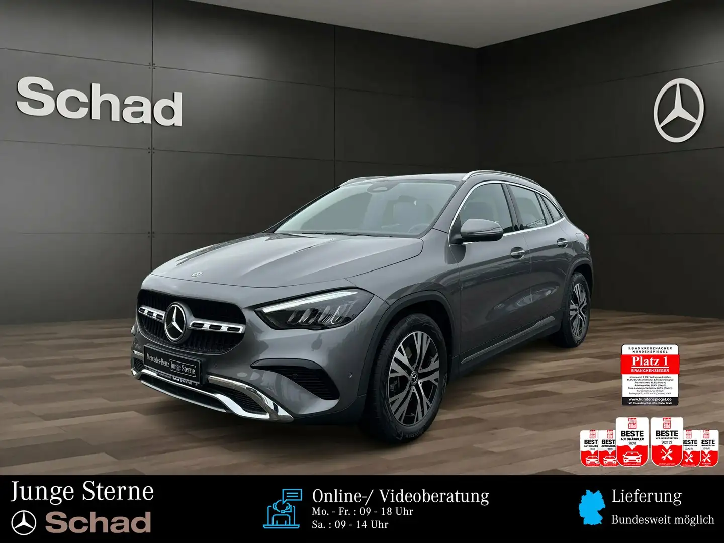 Mercedes-Benz GLA 220 GLA 220 d 4M PROGR+MBUX+LED+AHK+DISTR+KAMERA+SHZ Grau - 1